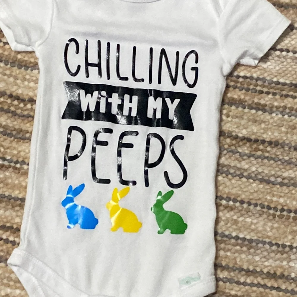 Lullaby Lane Easter Chilling With My Peeps Baby Onesie 12 Months